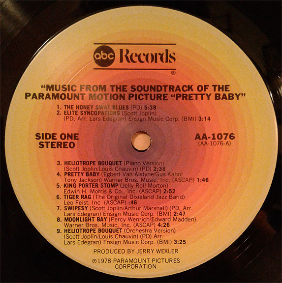 Various - Pretty Baby (Music From The Soundtrack Of The Paramount Motion Picture) | ABC Records (AA 1076) - 3