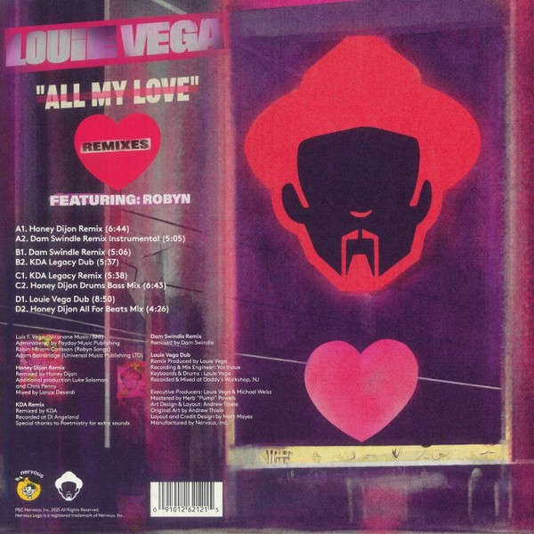 Louie Vega Featuring Robyn - All My Love (Remixes) | Nervous Records (NER 26212) - 2 Louie Vega Featuring Robyn - All My Love (Remixes) | Nervous Records (NER 26212) - 2