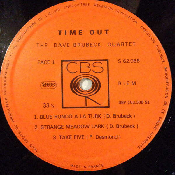 The Dave Brubeck Quartet - Time Out | CBS (S 62068) - 4
