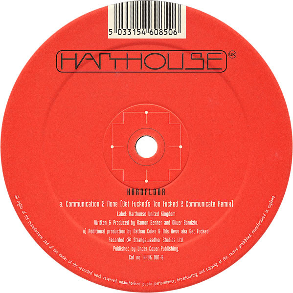 Hardfloor - Communication 2 None | Harthouse United Kingdom (HHUK 001-6) - main Hardfloor - Communication 2 None | Harthouse United Kingdom (HHUK 001-6) - main