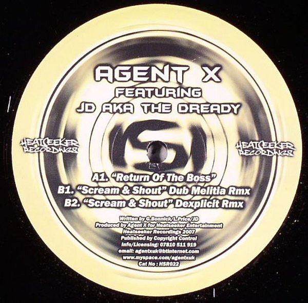 Agent X Featuring JD Aka Dready - Return Of The Boss | Heatseeker Recordings (HSR 022)