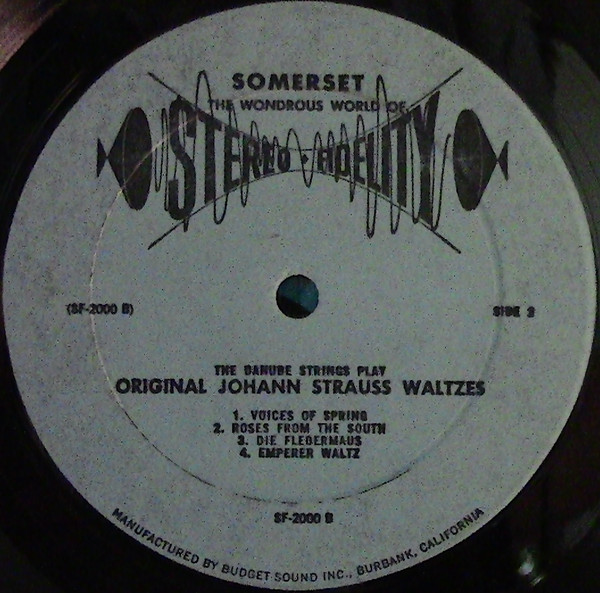 Johann Strauss Jr. : The Danube Strings - Original Johann Strauss Waltzes | Stereo-Fidelity (SF-2000) - 4