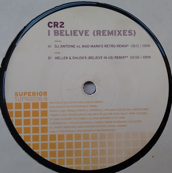 CR2 - I Believe (Remix) | Superior (SUPR0206-6) - 2
