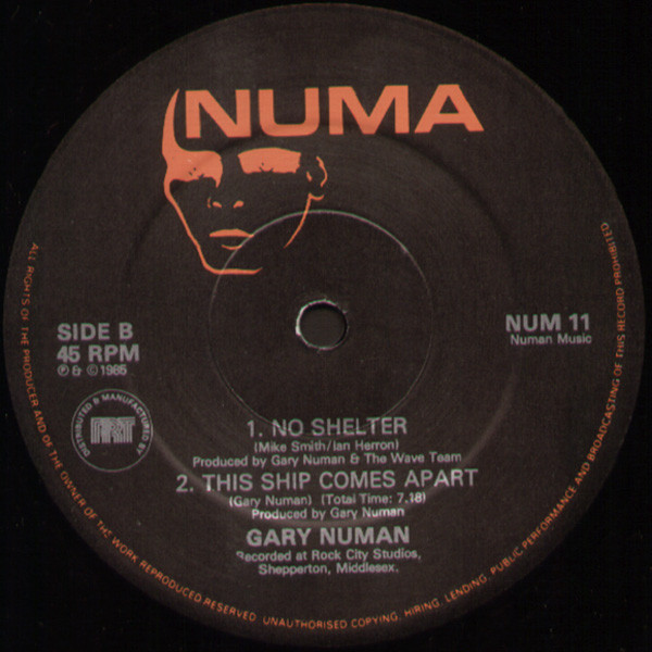 Gary Numan - Call Out The Dogs | Numa (NUM 11) - 4