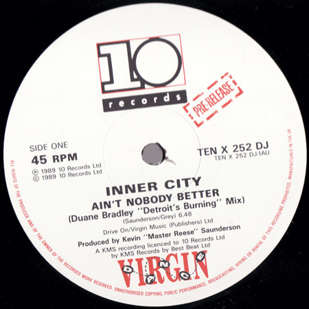 Inner City - Ain't Nobody Better | 10 Records (TEN X 252 DJ) Inner City - Ain't Nobody Better | 10 Records (TEN X 252 DJ)