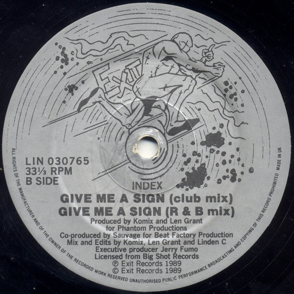 In-Dex - Give Me A Sign | Exit Records (LIN 030765)