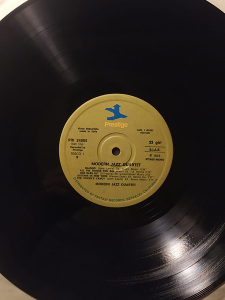 The Modern Jazz Quartet - Modern Jazz Quartet | Prestige (PRI 24005) - 4