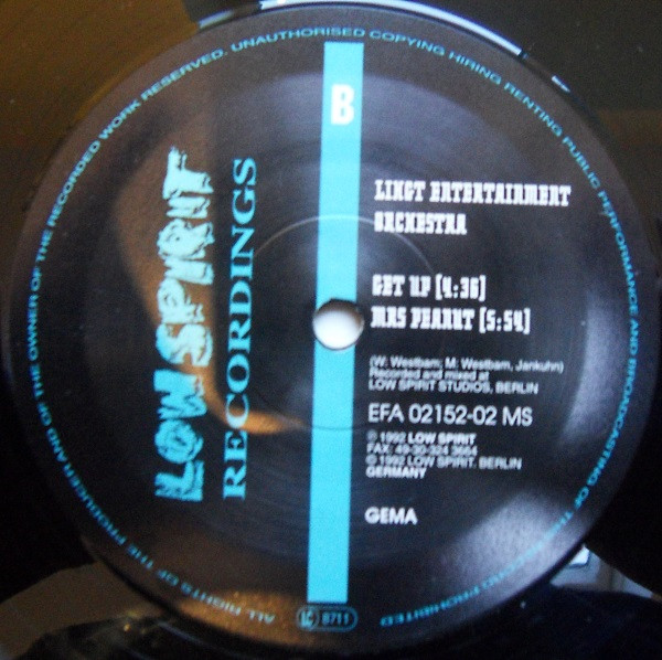 Light Entertainment Orchestra - I'm Sick Of You | Low Spirit Recordings (EFA 02152-02 MS) - 2