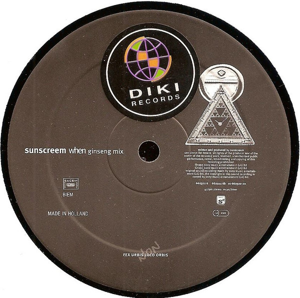 Sunscreem - When | Sony Soho Square (662322 6) - 3