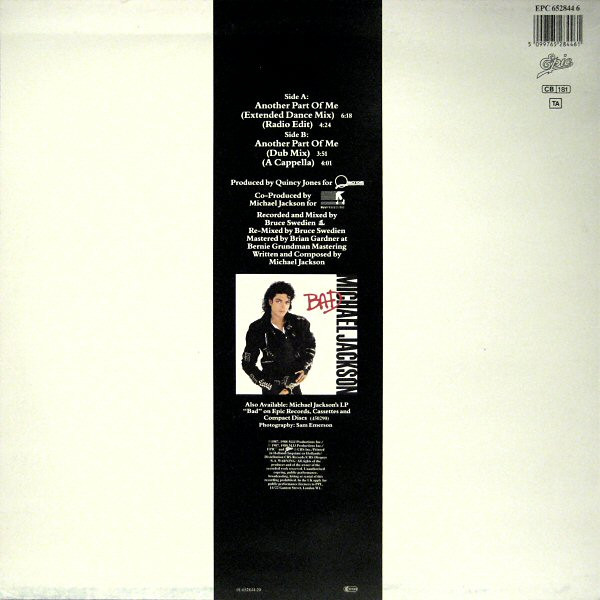 Michael Jackson - Another Part Of Me (Extended Dance Mix) | Epic (652844 6) - 2