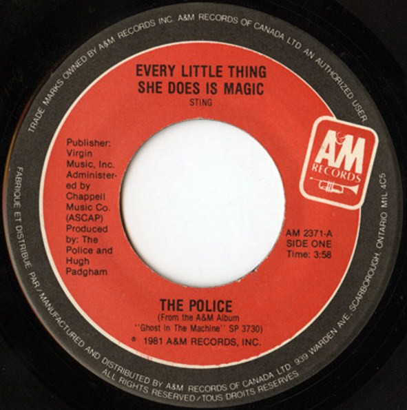 The Police - Every Little Thing She Does Is Magic | A&M Records (AM 2371)