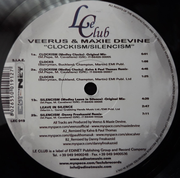 Veerus & Maxie Devine - Clockism / Silencism | Le Club (LEC 019)