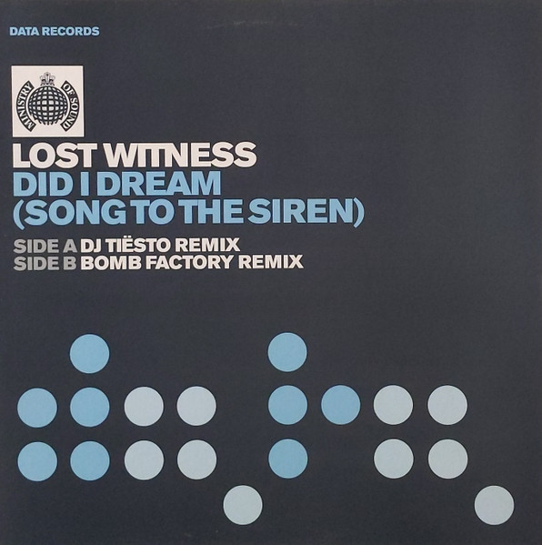 Lost Witness - Did I Dream (Song To The Siren) | Data Records (DATA28T) - main