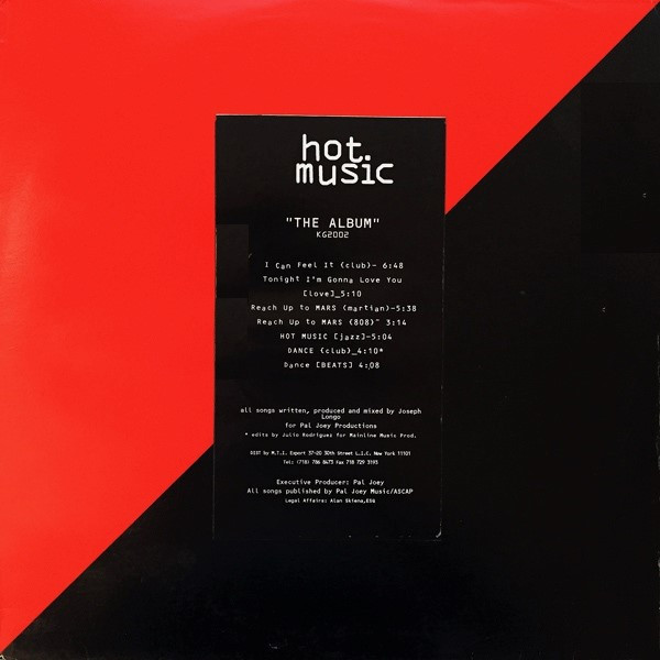 Pal Joey - Hot Music (The Album) | Kool Groove Records (KGLP 2002) - main