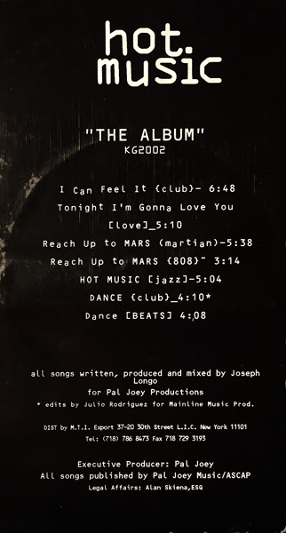 Pal Joey - Hot Music (The Album) | Kool Groove Records (KGLP 2002) - 2