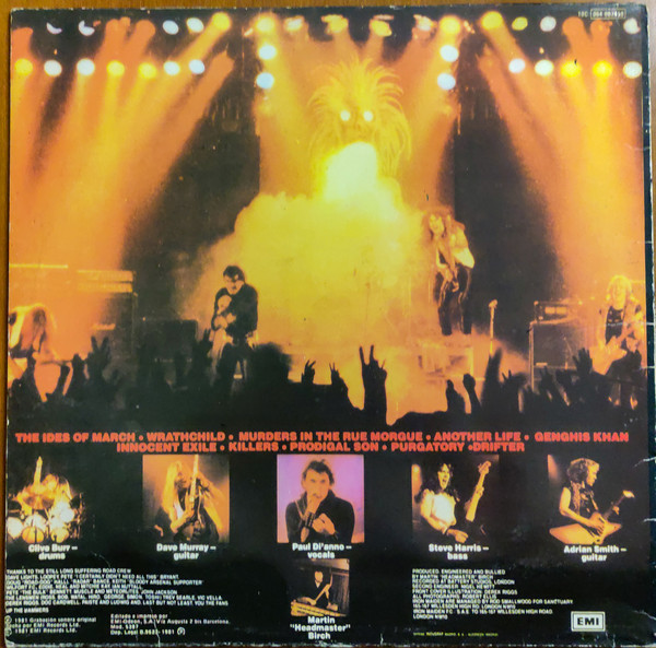 Iron Maiden - Killers = Asesinos | Odeon (10C 064-007450) - 2