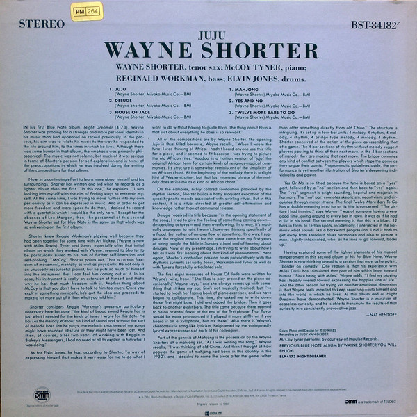 Wayne Shorter - Juju | Blue Note (BST 84182) - 3