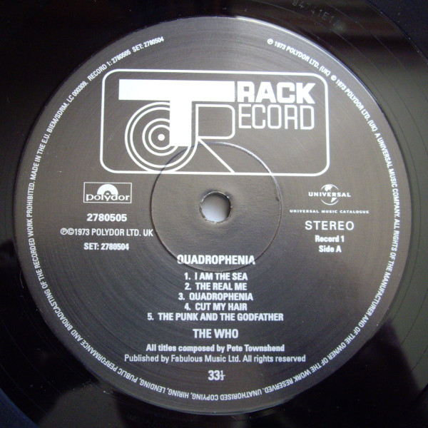 The Who - Quadrophenia | Track Record (2780504) - 2