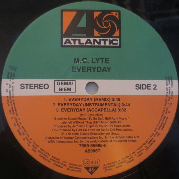 MC Lyte - Everyday | Atlantic (A5986T) - 4 MC Lyte - Everyday | Atlantic (A5986T) - 4