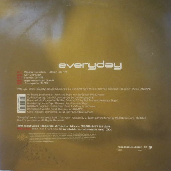 MC Lyte - Everyday | Atlantic (A5986T) - 2 MC Lyte - Everyday | Atlantic (A5986T) - 2