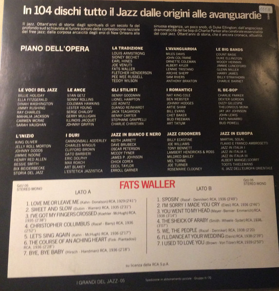 Fats Waller - Fats Waller | Fabbri Editori (GDJ 05) - 2 Fats Waller - Fats Waller | Fabbri Editori (GDJ 05) - 2