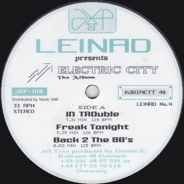 DJ Leinad - Electric City - The Album | JXP (JXP-018)