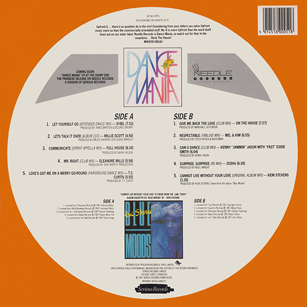 Various - Upfront 6 - The Cat's Whiskers | Serious Records (UPFT 6) - 2 Various - Upfront 6 - The Cat's Whiskers | Serious Records (UPFT 6) - 2