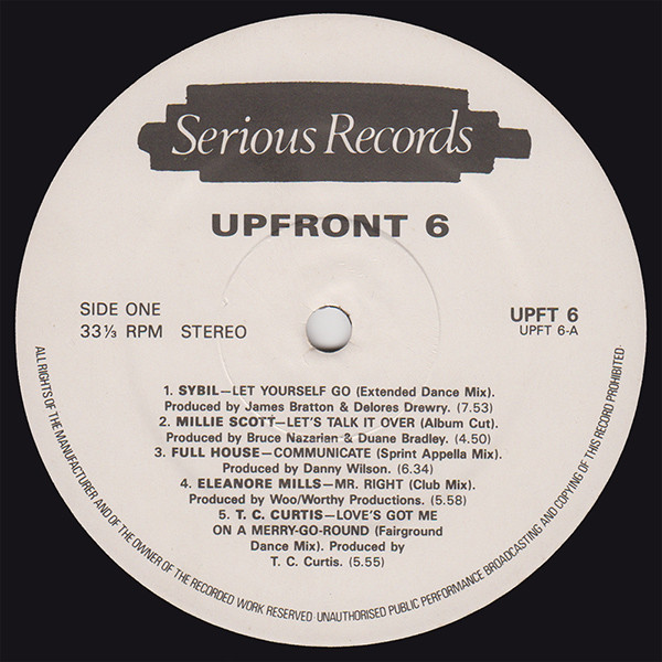 Various - Upfront 6 - The Cat's Whiskers | Serious Records (UPFT 6) - 3 Various - Upfront 6 - The Cat's Whiskers | Serious Records (UPFT 6) - 3