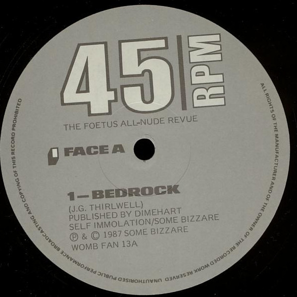 Foetus - Bedrock | Self Immolation (WOMB FAN 13) - 3