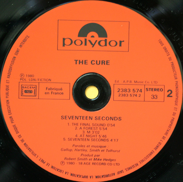 The Cure - Seventeen Seconds | Polydor (2383 574) - 4