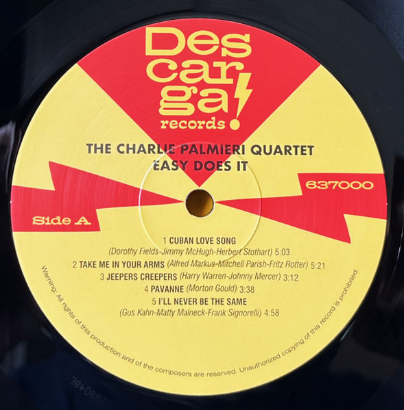 Charlie Palmieri Quartet - Easy Does it | Descarga! (637000) - 3