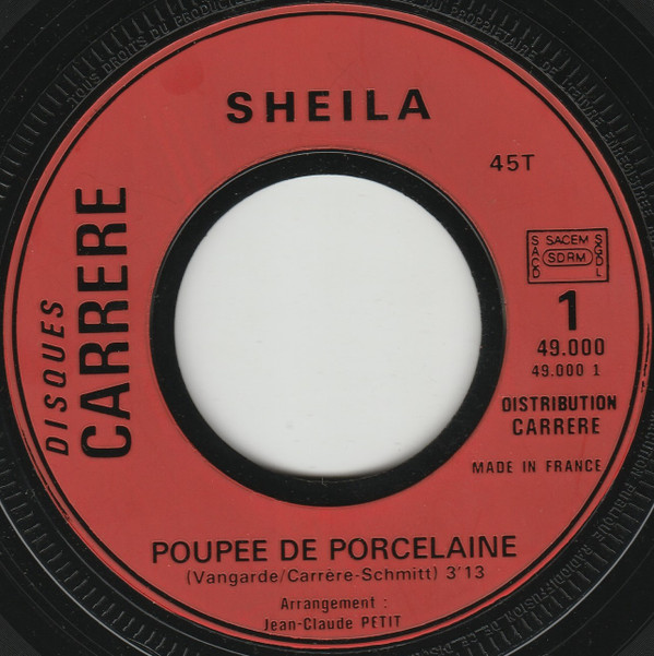 Sheila - Poupée De Porcelaine | Disques Carrere (49.000)