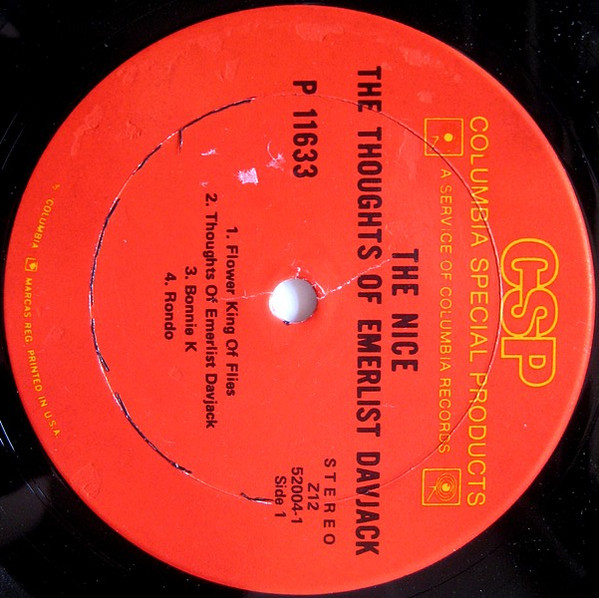 The Nice - The Thoughts Of Emerlist Davjack | Columbia Special Products (P 11633) - 3 The Nice - The Thoughts Of Emerlist Davjack | Columbia Special Products (P 11633) - 3