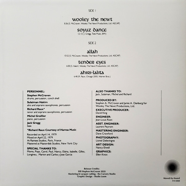 Stephen McCraven - Wooley The Newt | Moved-By-Sound (10) - 2