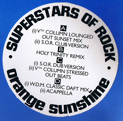 Superstars Of Rock - Orange Sunshine | Stress Records (12 STR 57) - main