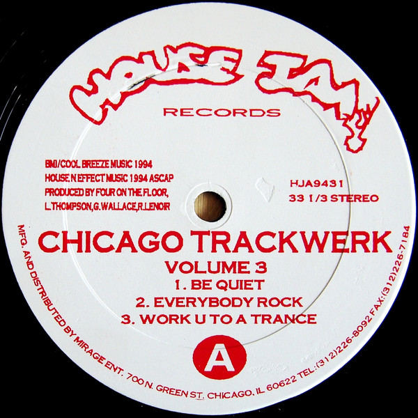 Chicago Trackwerk - Volume 3 EP | House Jam Records (HJA9431) - main Chicago Trackwerk - Volume 3 EP | House Jam Records (HJA9431) - main