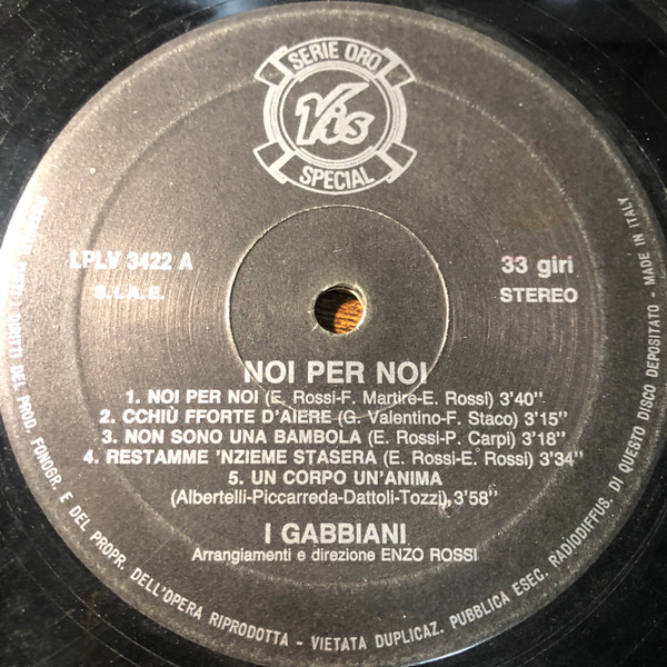 I Gabbiani - Noi Per Noi | Serie Oro Special (LPLV 3422) I Gabbiani - Noi Per Noi | Serie Oro Special (LPLV 3422)
