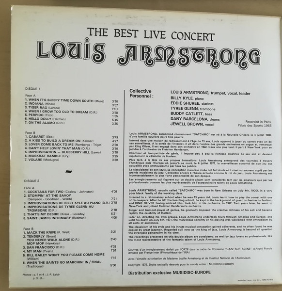 Louis Armstrong - The Best Live Concert | Disques Festival (ALBUM 200) - 2 Louis Armstrong - The Best Live Concert | Disques Festival (ALBUM 200) - 2