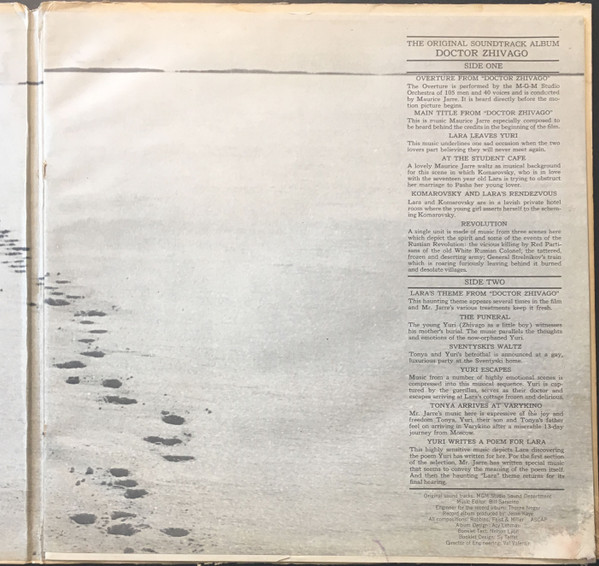 Maurice Jarre - Doctor Zhivago (Original Sound Track Album) [Vinyl] | MGM Records (1E-6ST) - 2