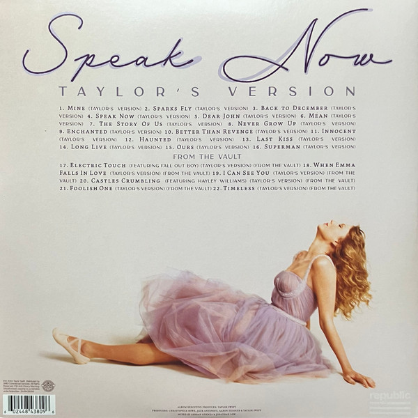 Taylor Swift - Speak Now (Taylor's Version) | Republic Records (2448438096) - 3
