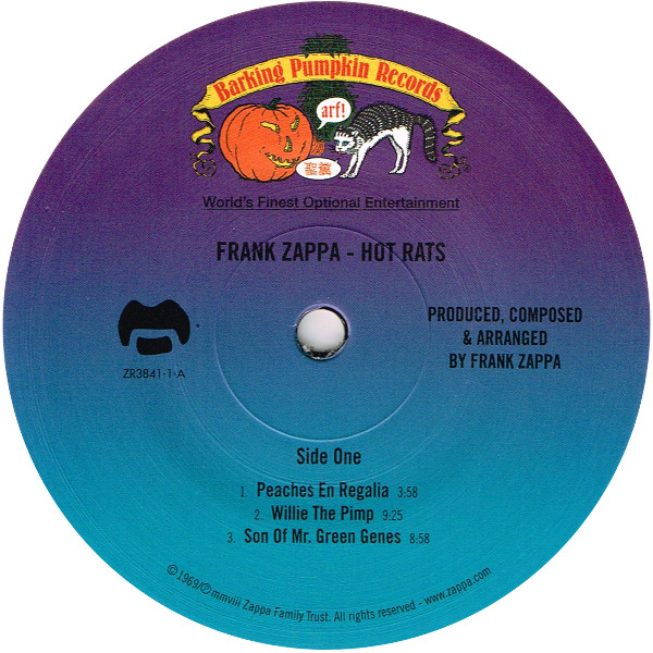 Frank Zappa - Hot Rats | Zappa Records (ZR 3841-1) - 3