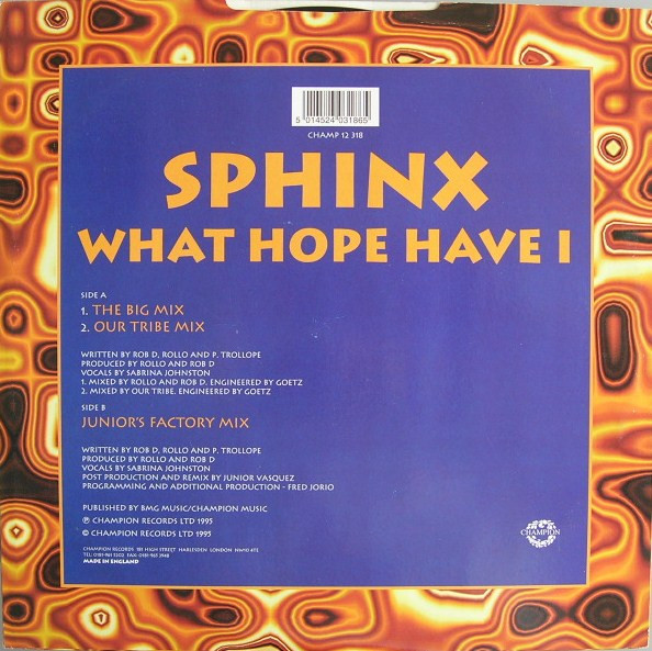 Sphinx - What Hope Have I | Champion (CHAMP 12.318) - 2