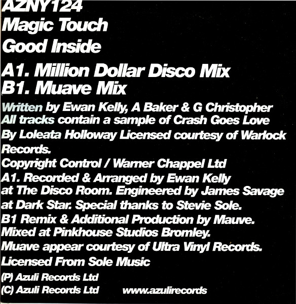 Magic Touch - Good Inside | Azuli Records (AZNY124) - 4