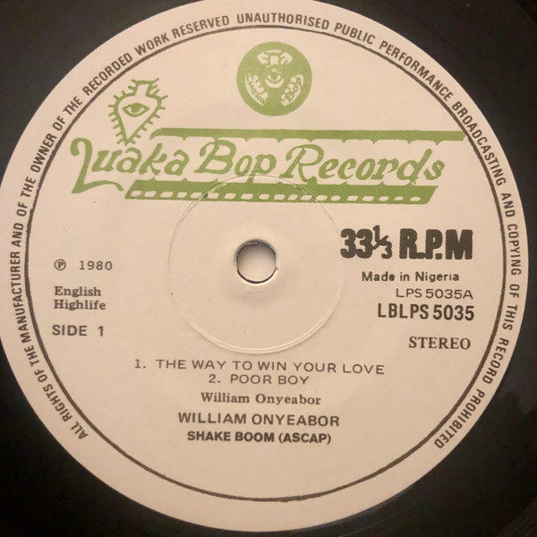 William Onyeabor - Body & Soul | Luaka Bop (LBLP 5035) - 3