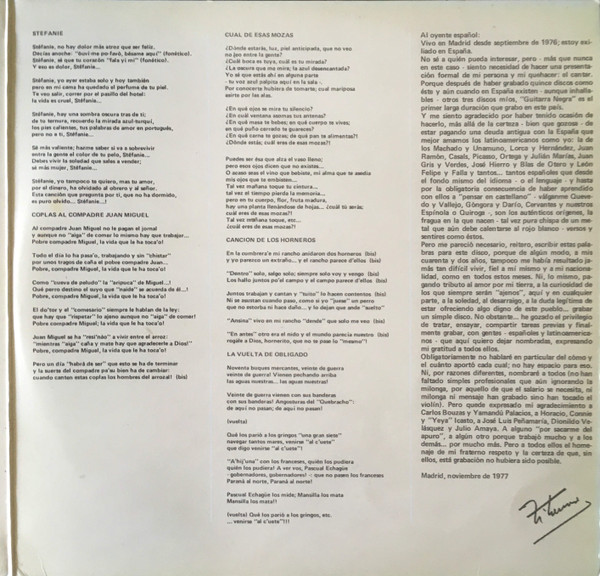 Alfredo Zitarrosa - Guitarra Negra | Movieplay (17.1268/1) - 3