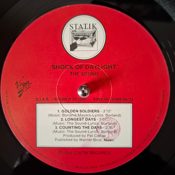 The Sound - Shock Of Daylight | Statik Records (VINX 56) - 3