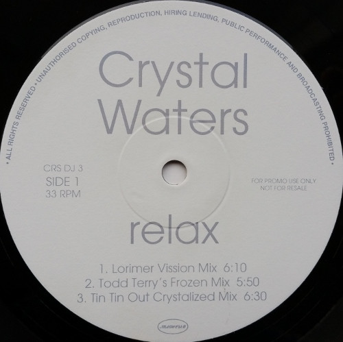 Crystal Waters - Relax | Manifesto (CRS DJ 3) - 3