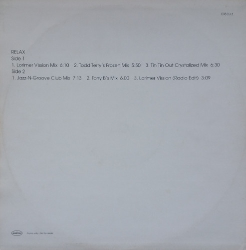 Crystal Waters - Relax | Manifesto (CRS DJ 3) - 2