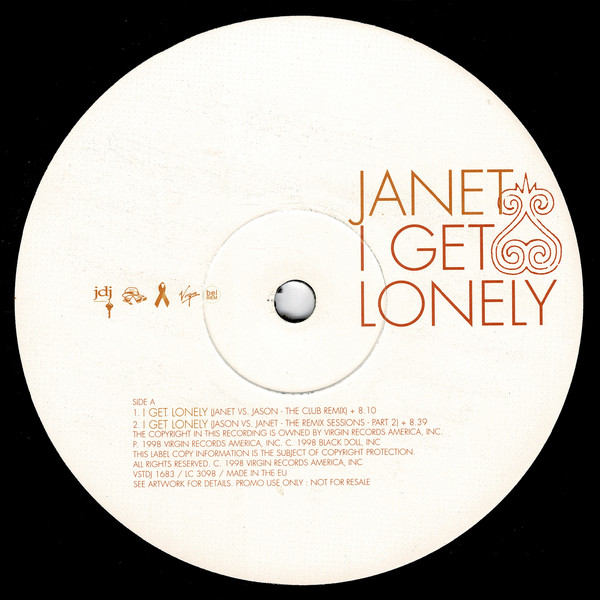 Janet Jackson - I Get Lonely | Virgin (VSTDJ 1683) - 2