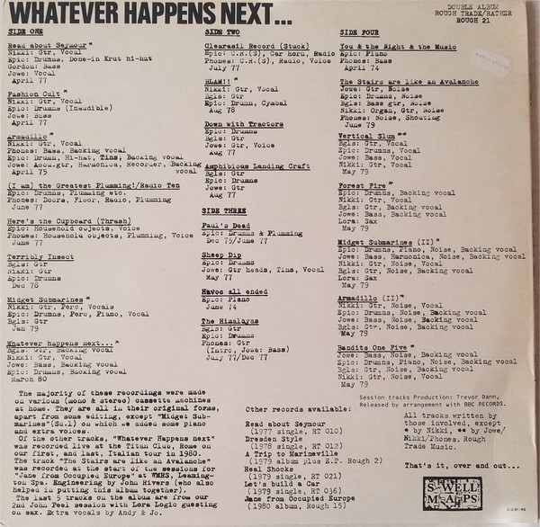 Swell Maps - Whatever Happens Next... | Rough Trade (ROUGH 21) - 2 Swell Maps - Whatever Happens Next... | Rough Trade (ROUGH 21) - 2